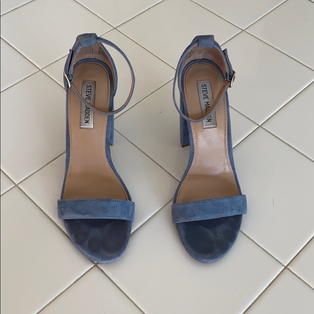 Steve Madden Carrson Blue Suede size 9.5